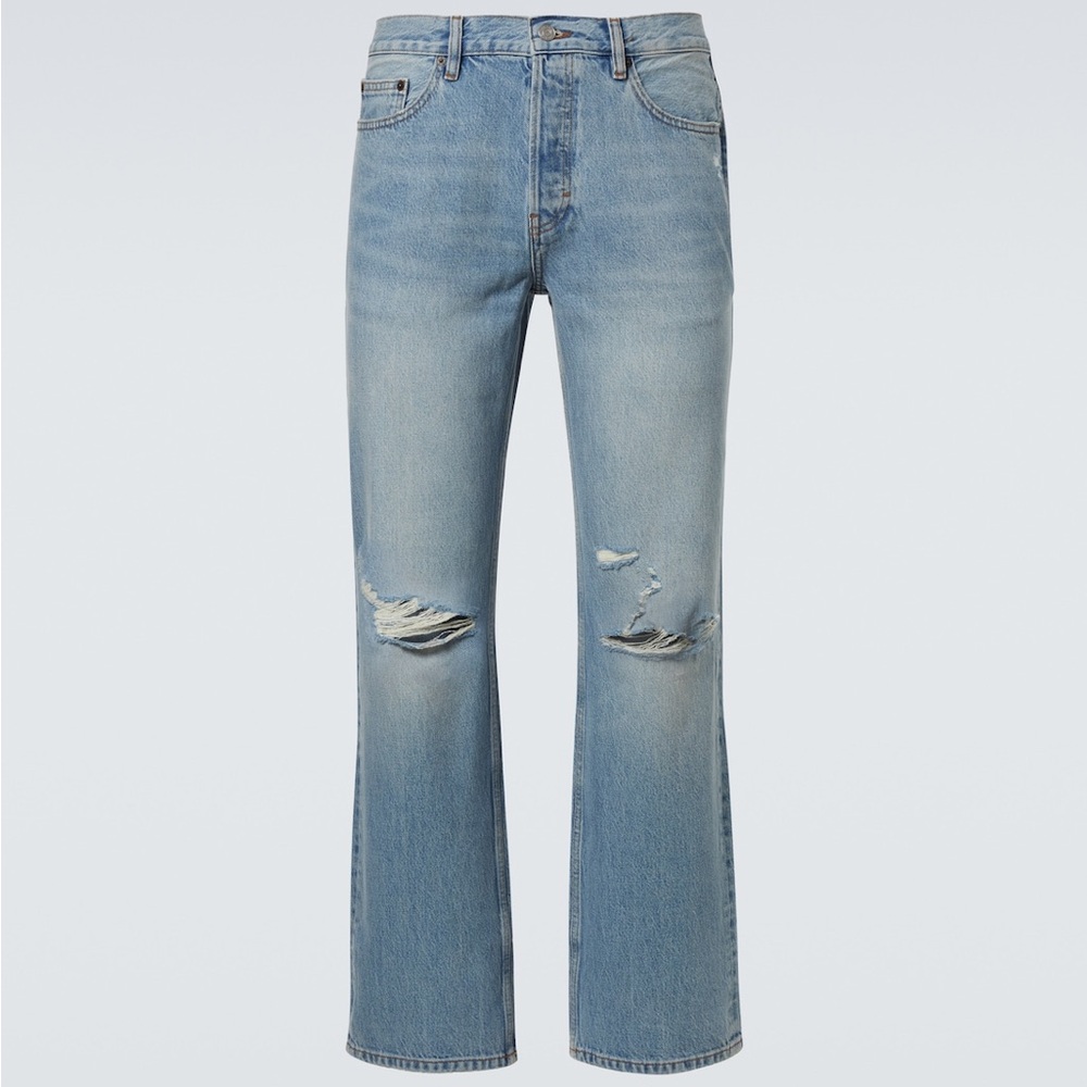 Frame Relaxed Jean distressed le high straight jeans